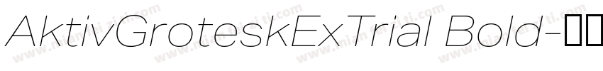 AktivGroteskExTrial Bold字体转换